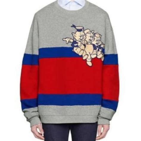 gucci 3 little pigs hoodie|gucci flying pig sweater.